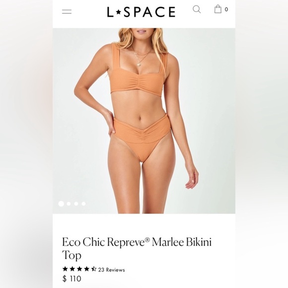 NWT L*Space Marlee Bikini Top - Picture 1 of 2
